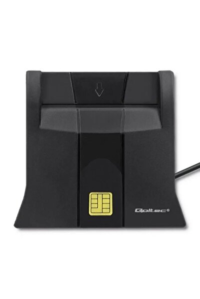 Qoltec Cititor inteligent de carduri ID cu cip USB 2.0, Plug and Play