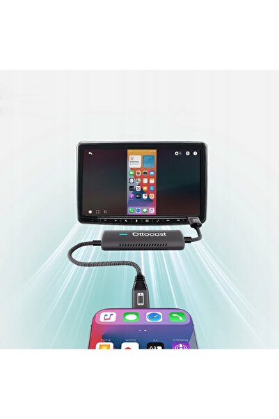 Ottocast Adaptor wireless tactil pentru oglinda auto pentru Apple CarPlay