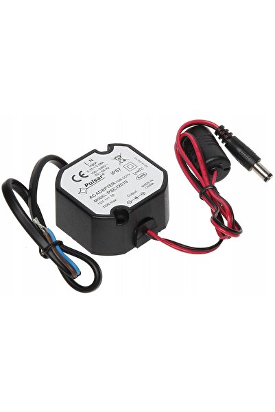 Pulsar Sursă de alimentare cu impulsuri 12V CC 1A ermetică pentru canistră 12...
