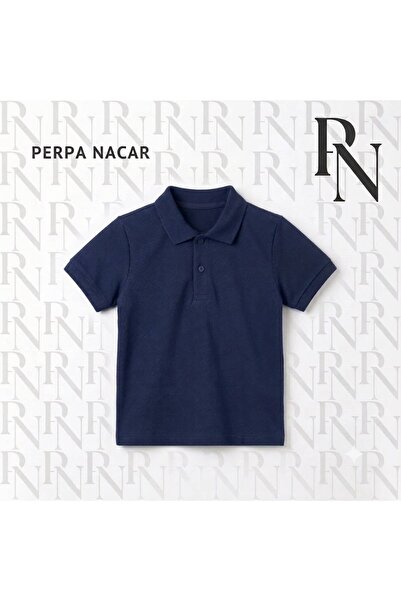 Nacar Okul Formaları Unisex Lise Boy Polo Yaka Kısa Kollu Tişört