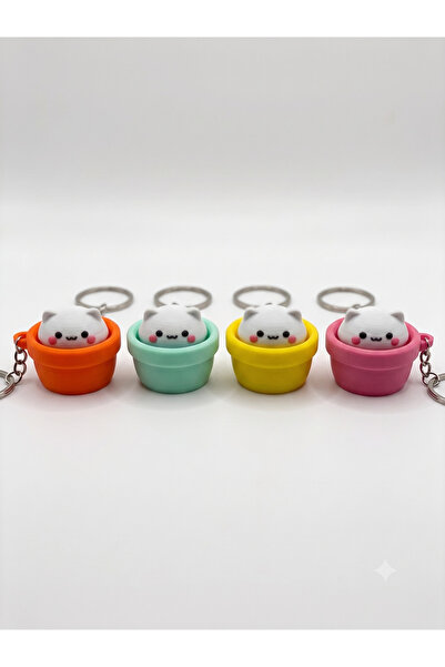 HibraPrint Cat Flower Pot Clicker Toy |   Movable 3D Printing Cat Pot Clicker...