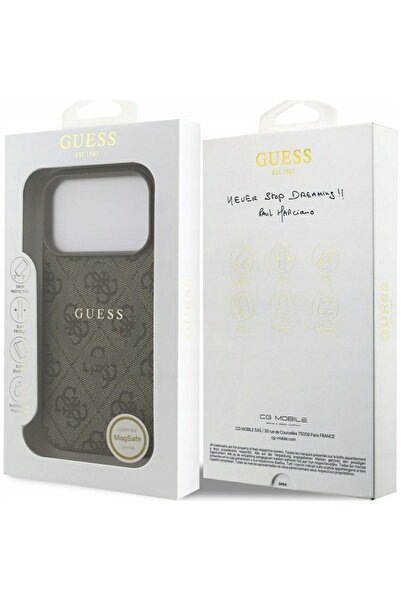 NO BRAND Husă pentru iPhone 17 Pro, guess 4g ring logo clasic pentru MagSafe,...