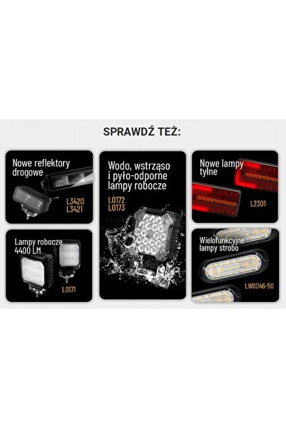 NO BRAND 9XLED 12V 24V LAMPĂ DE LUCRU ROTUNDĂ 1133LM 20W PROIECTOR HALOGEN IP67