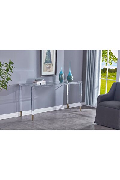 Roots Furniture طاولة كونسول أكريليك بسيطة