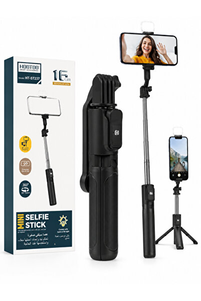 HooToo Mini and Easy-To-Use One-Handed Control Selfie Stick. Mobile Phone Sta...