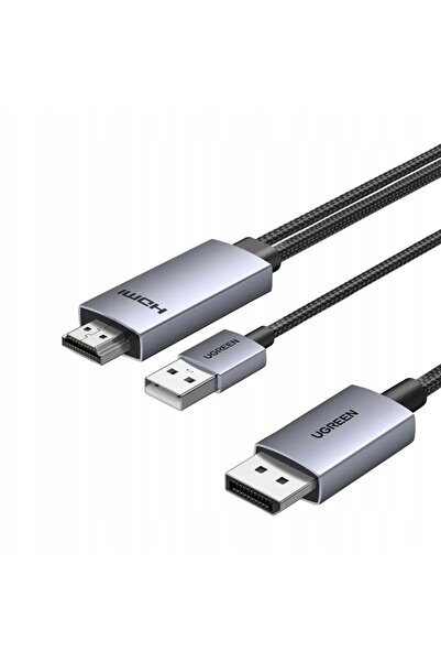Ugreen CABLU DISPLAYPORT HDMI HD169 4K 60HZ 2M (NEGRU)