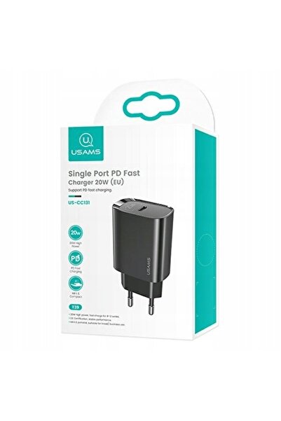 NO BRAND Încărcător de rețea USAMS 1xUSB-C T39 20 W (doar capul) PD3.0 Încărc...