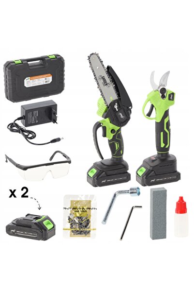 gardenline Ferăstrău de tăiat 15 cm 600W 21V + Foarfecă electrică fără fir 25...