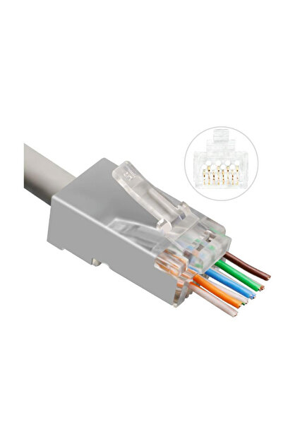 MicroConnect Conector modular EZ RJ45 CAT6a 50 bucăți