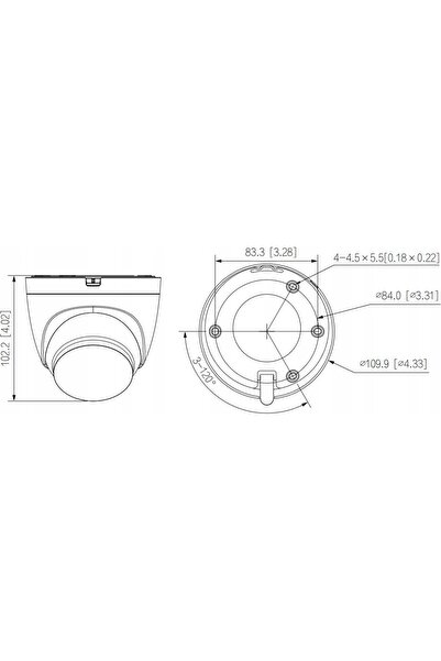 DAHUA Cameră IP T2A-PV-0360B Wi-Fi, Lumină Duală Inteligentă, Descurajare Activă