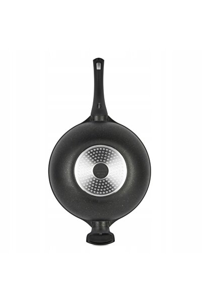 Konighoffer TIGAIE WOK ADÂNCĂ DE 30 cm, DIN MARMURĂ, compatibilă cu plite cu ...