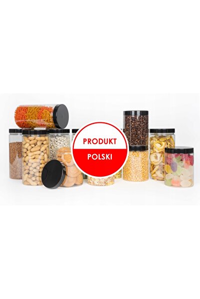 NO BRAND 12x Recipient alimentar tip borcan pentru produse vrac 1,5L CZ