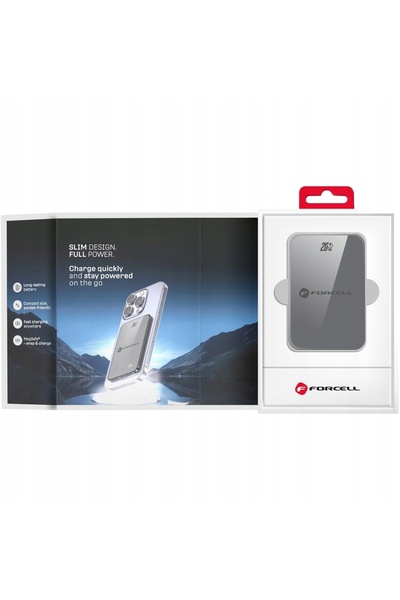 Forcell Powerbank Încărcare prin inducție Qi2 MagSafe gri