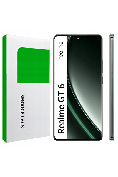 NO BRAND Display pentru realme gt 6 ecran LCD cu ramă verde original Zila