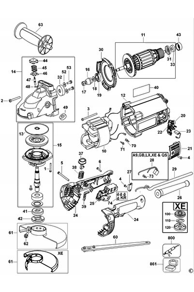 NO BRAND DEWALT 585041-00 PERIȚE /SET/ PENTRU D28490