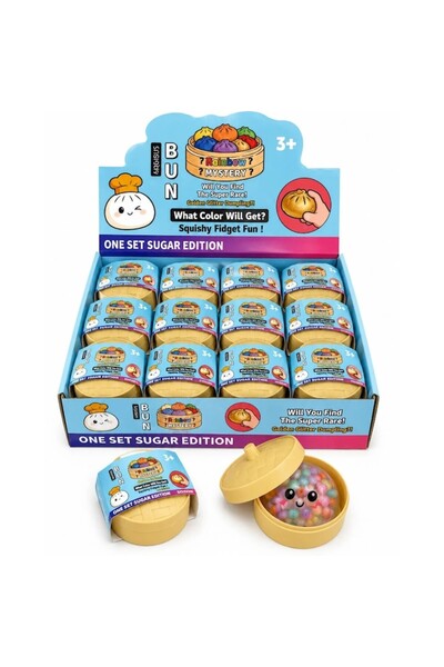 OEM Jucarie Antistres Squishy Dumpling cu Bile Gel Colorate, 5 cm,