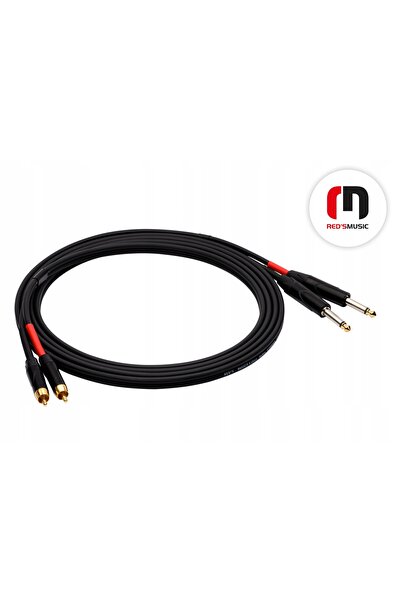 NO BRAND REDS AU1415 Cablu 2 x Jack Mono - 2 x RCA 1,5 m