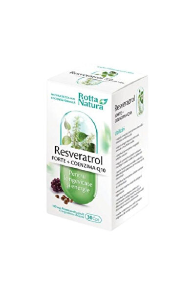 Rotta Natura Resveratrol Forte + Coenzima Q 10 Rotta Natura, 30 capsule