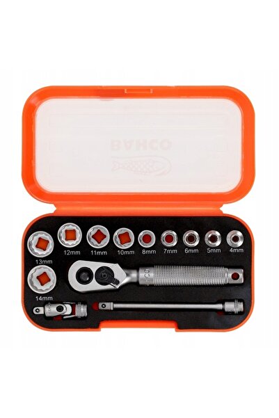 NO BRAND Set de chei tubulare hexagonale de 1/4 inch, 13 piese, BAHCO S13MC10.5