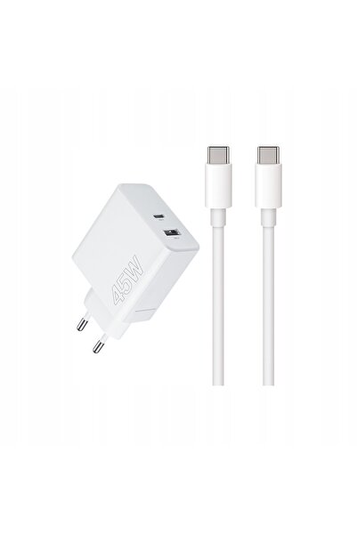 NO BRAND Încărcător rapid 45W cu cablu de 1m, 2 porturi de intrare pentru Sam...