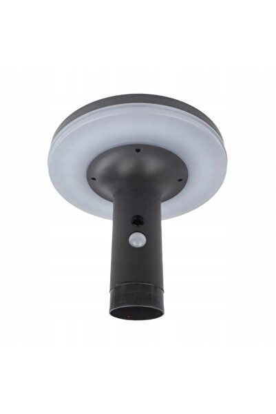 ecolight Stâlp de iluminat solar de grădină LED negru SSO-6A IP44 cu senzor d...