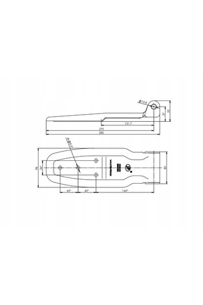 NO BRAND Balamă STEELPRESS pentru caroserie de remorcă basculantă