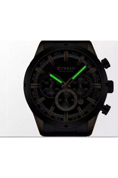 NO BRAND CURREN CLASIC ELEGANT CRONOGRAF CU DATĂ 5 CULORI CEAS BĂRBĂTESC