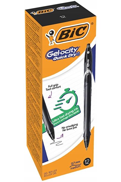 NO BRAND BIC Intensity Pix cu gel cu uscare rapidă Negru 12 bucăți Uscare rapidă