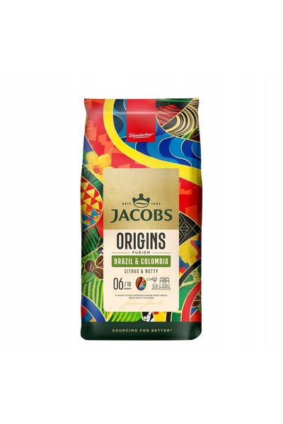 Jacobs Boabe de cafea Origine Brazilia și Columbia 1 kg