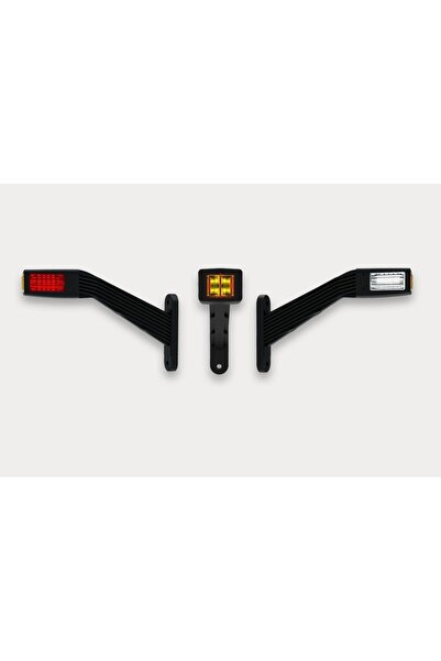 NO BRAND Lampă de contur FRISTOM LED cu trei funcții, cu braț de cauciuc, stânga