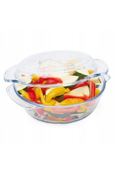 NO BRAND Vas termorezistent, capac rotund PIECENIECZKA Termisil Grill&Drop 2,4 l