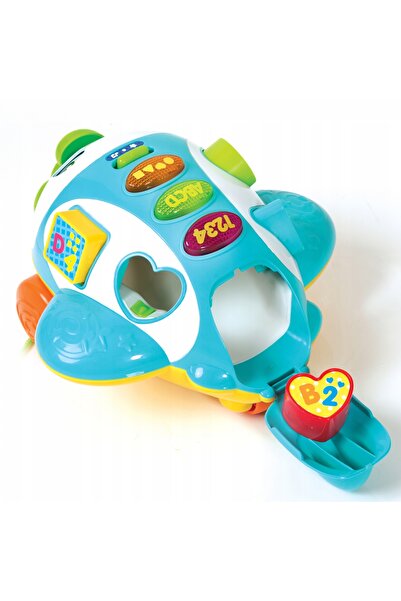 Smily Play Avion BRAVE BOYS ABC jucărie interactivă pentru copii mici +12 lun...