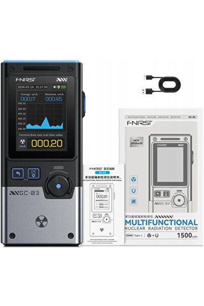 FNIRSI Contor Geiger Tester de radiații Dozimetru GC03 GC-03 1500mAh