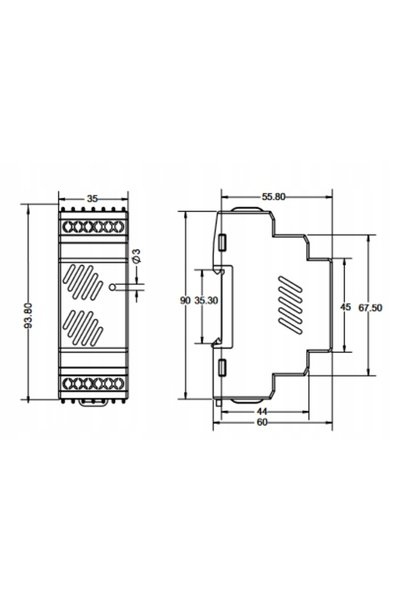 NO BRAND Sursă de alimentare pentru șină DIN rps40-24 (40W; 24V; 1.67A) Selec