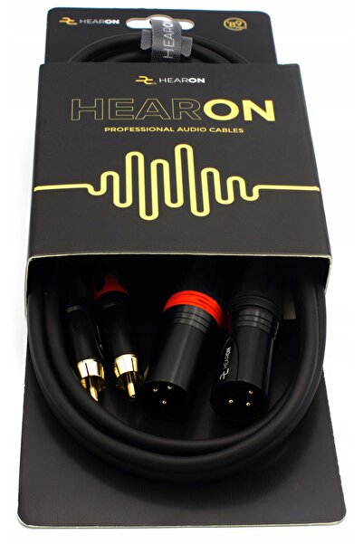 NO BRAND Cablu amplificator HEARON Select 2x RCA Cinch la 2x XLR Tată 1.5m
