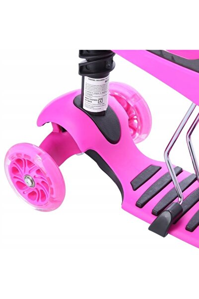 Nils Extreme Tricicletă Trotinetă Skateboard 3-în-1 Pentru Copii Roți LED 3în...