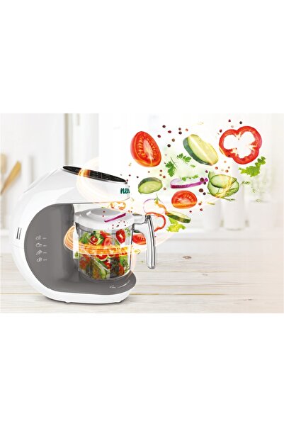 Neno Blender alimentar pentru copii cu funcție de gătit la aburi (aparat de g...