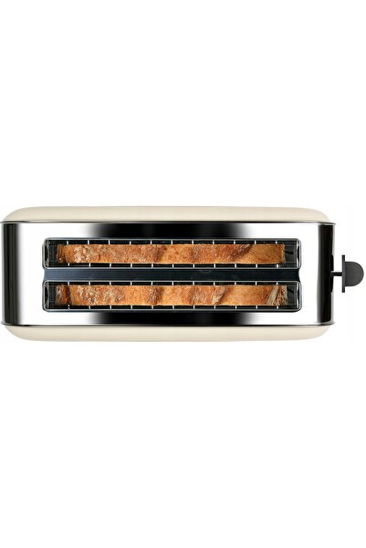Taurus Prăjitor de pâine Toster Vintage Cream 1400W, 6 niveluri de prăjire, F...