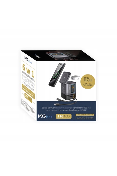NO BRAND Încărcător rapid Adaptor de alimentare USB GaN 105W PD Cablu retract...