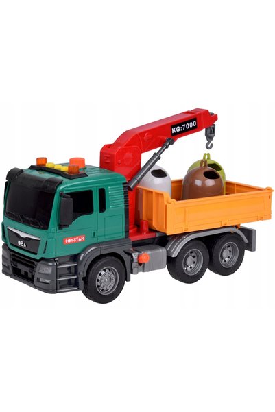 Jokomisiada Camion de gunoi educativ + Coșuri de gunoi cu sunete ZA5230
