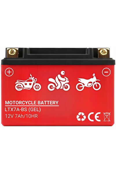 Lamex BATERIE GEL PENTRU SCUTER MOTOCICLETĂ QUAD 12V 7AH LĂSHĂ STÂNGA+ PRODUC...