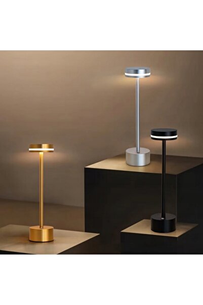 Anytech Lampă de masă/noptieră modernă LED, fără fir, cu control tactil