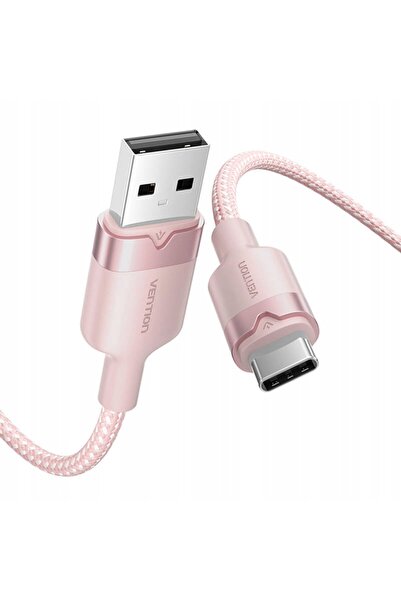 NO BRAND Cablu VENTION USB 2.0 A la USB-C 3A 2M pentru încărcarea telefoanelo...
