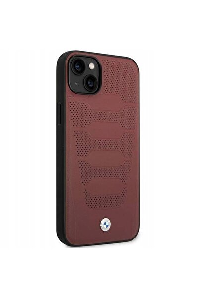 BMW Husă Etui BMHCP14S22RPSR pentru iPhone 14 6,1 " Piele bordo