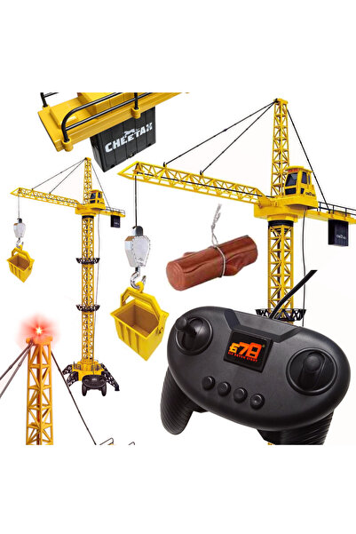 NO BRAND Macara de construcții telecomandată, jucărie alimentată cu baterii, ...