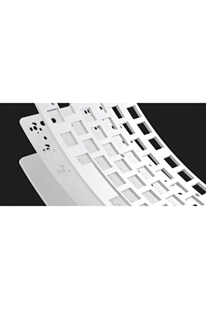 NO BRAND Akko x MonsGeek M1 V5 Contour White Tastatură Mecanică din Aluminiu,...