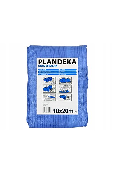 NO BRAND PLANDEKA 10X20 Prelată de protecție albastră, rezistentă și impermea...