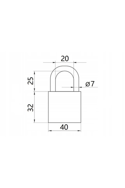 gerda 2X Lacăt cu sistem cu o singură cheie KSWS S40, 40mm, 5 chei, Două lacăte