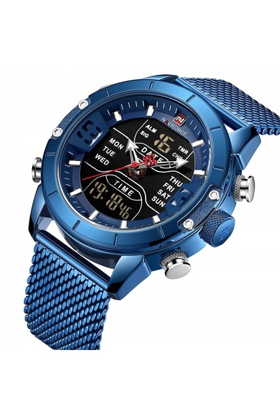 NO BRAND NAVIFORCE Ceas bărbătesc elegant sport cu brățară milaneză luminoasă