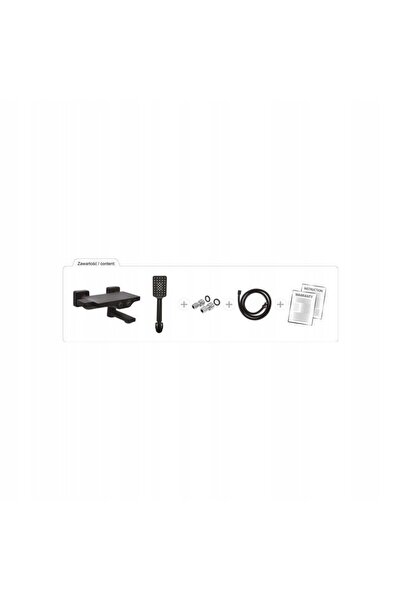 FALA 75888 BATERIE TERMOSTATICĂ WANNOWA NEAGRĂ 2 CU SET DE DUȘ